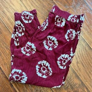 ⭐️4 for $10 Sale! Wonderly Tie Dye Challis Boho Joggers size L